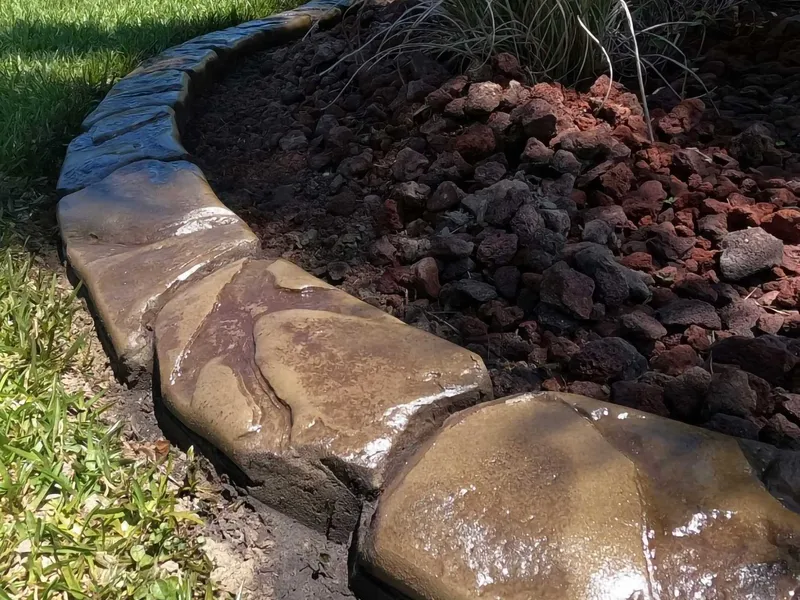 Landscaping project image featuring grade blending supporting cohesive outdoor-room flow in Post Falls, Coeur d'Alene, and North Idaho