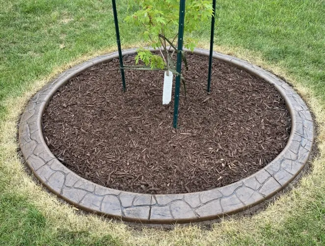 Landscaping project image featuring planting choreography supporting visual rhythm and curb appeal in Post Falls, Coeur d'Alene, and North Idaho